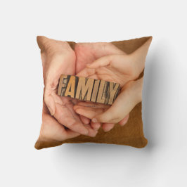 Foto för familj och vänner kudde