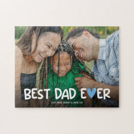 Foto för familjen Best Pappa någonsin Roligt Pussel