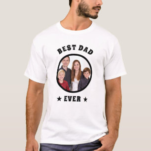 Foto för familjen Best Pappa Personlig Anpassnings T Shirt