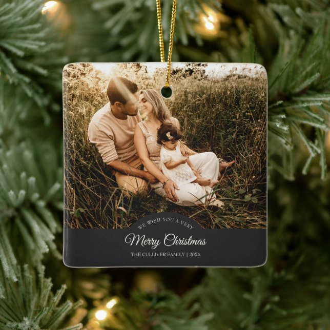 Foto för familjen Charcol Mycket God jul Julgransprydnad Keramik (Träd)