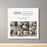 Foto för familjen Cute Personlig Mors dag Canvastryck<br><div class="desc">Infektera Mors dag med konst genom Kanvastrycket "Cute Personlig Mors dag Family Photo". Den här arbetsytan är ett galleri av familjens tillgivenhet, en första Mors dag-emblem i perfekten eller en härlig nod till de matriarkier som har utformat generation. Det är en tilltalande berättarröst från barn, som fångar glädjens och tillsammans...</div>