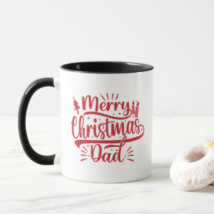 Foto för familjen god jul Pappa Mugg