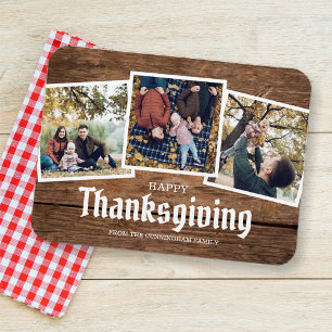 Foto för familjen Happy thanksgiving Land Rustic Magnet
