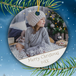 Foto för familjen Keepsaké-Helgdag under julen  Julgransprydnad Keramik