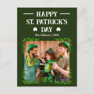 Foto för familjen Lycklig St patricks day Shamrock Helg Vykort