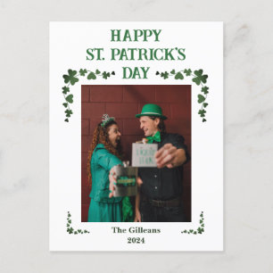 Foto för familjen Lycklig St patricks day Shamrock Helg Vykort