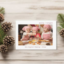 Foto för familjen Merry & Bright Snyggt | Helgdag- Inbjudningar