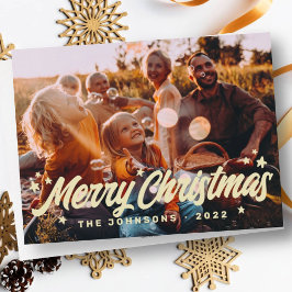 Foto för familjen Modern Simple Playful Hälsning S Julkort