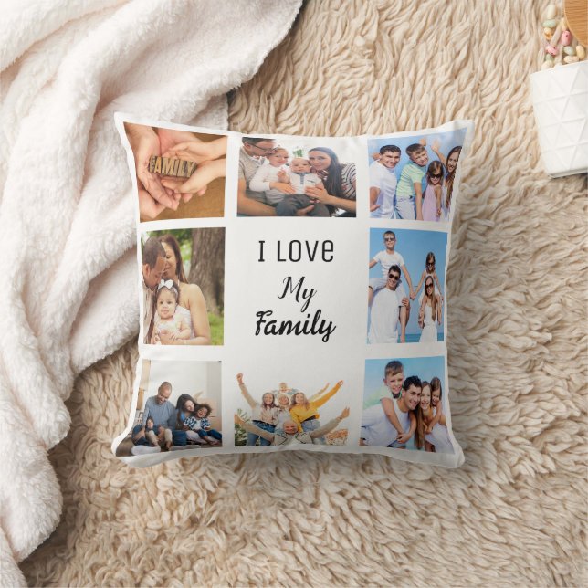 Foto för familjen och vännerna kudde (Filt)
