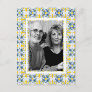 Foto för familjen Pärla ram julkort Helg Vykort