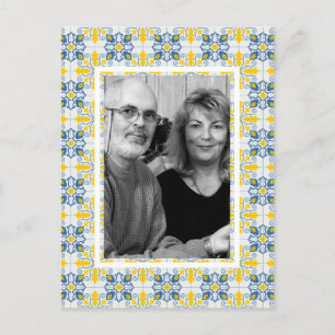 Foto för familjen Pärla ram julkort Helg Vykort