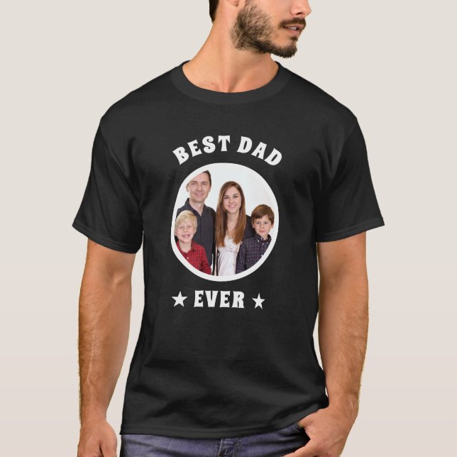 Foto för familjen personlig Best Pappa någonsin An T Shirt (Framsida)