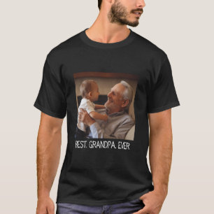 Foto för familjen Trendig Best Grandpa All Anpassn T Shirt
