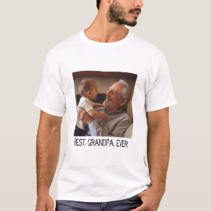 Foto för familjen Trendig Best Grandpa All Anpassn T Shirt