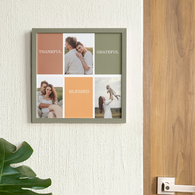 Foto för Family Collage | Tack och lov tacksam väl Poster (Skapare uppladdad)