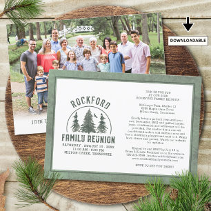Foto för Family Reunion Rustic Forest Träd Inbjudningar