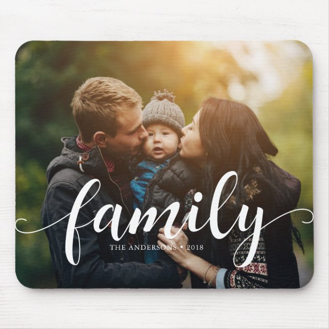 Foto för "Family"-skripttypografi - överlägg av An Musmatta (Framsidan)