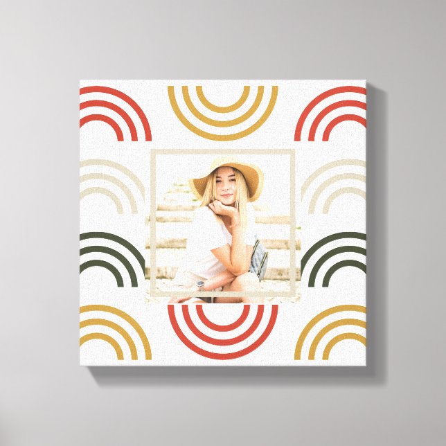 Foto för färgade bågar canvastryck (Framsida)