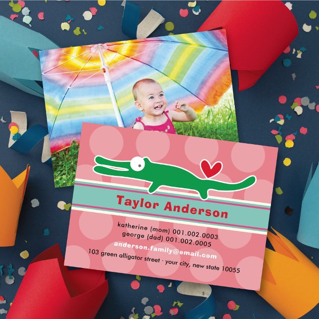 Foto för färglös Kid-profil för Cute Tecknad Allig (Skapare uppladdad)