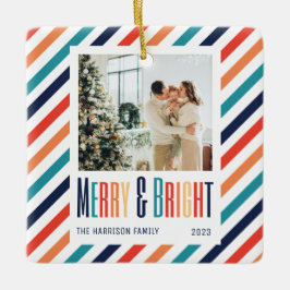 Foto för färgstark Rand och färgfoto för merry & B Julgransprydnad Keramik