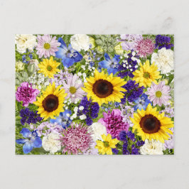 Foto för färgstark Vår blommor Blommigt Collage Ph Vykort