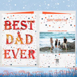 Foto för Fars dag Calligraphy-familjen Best Pappa  Kort
