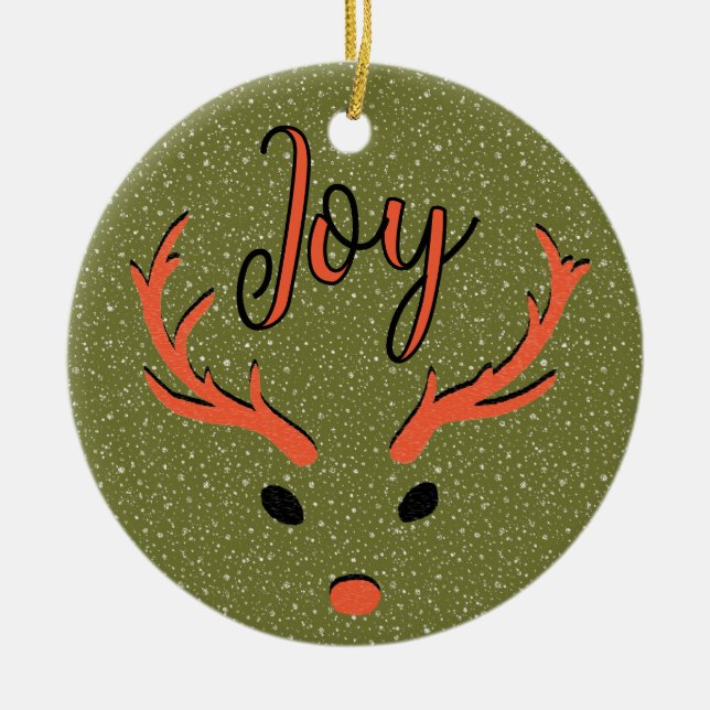 Foto för Festive jul Joy Anpassningsbar Family Pho Julgransprydnad Keramik (Framsidan)