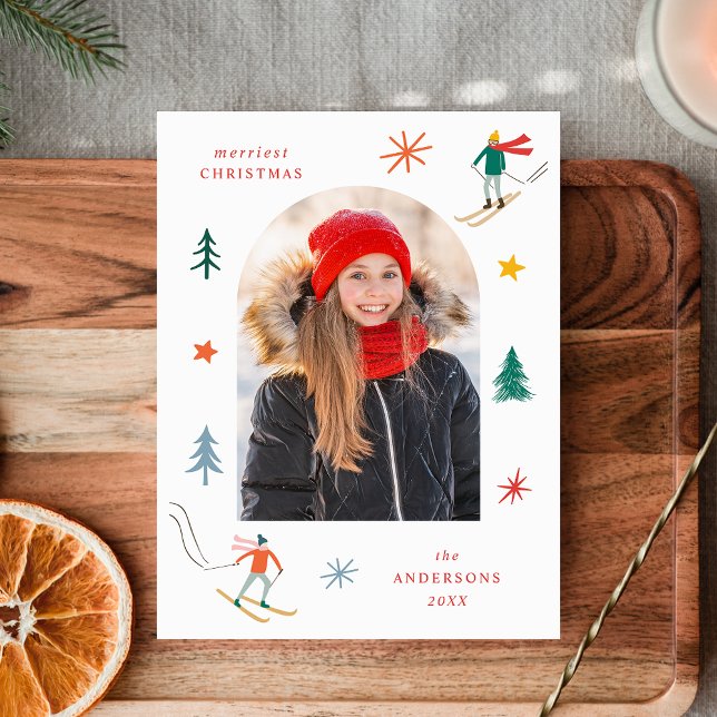 Foto för Festive Skiers Helg Vykort (Skapare uppladdad)