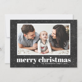 Foto för fet typografi av God jul-kalkboard Julkort