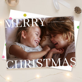 Foto för fetstil - modern typgrafi - God jul Julkort