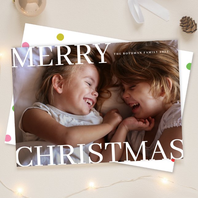 Foto för fetstil - modern typgrafi - God jul Julkort (Skapare uppladdad)