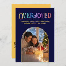 Foto för födelsemeddelande om Golden Glow Julafton