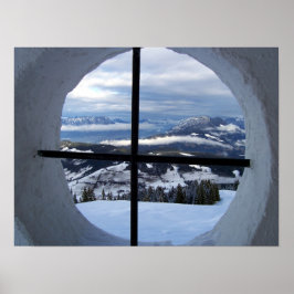 Foto för fönstervy för alpernor poster