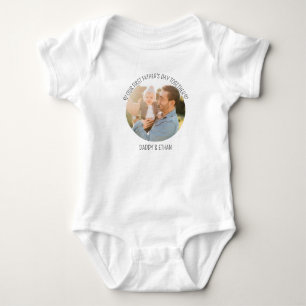 Foto för första Fars dag Baby och Namn T Shirt