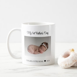 Foto för första Fars dag Nyfödd bebis Kaffemugg