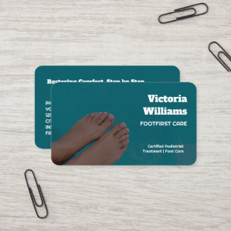 Foto för fotvård, Anpassningsbar Visitkort