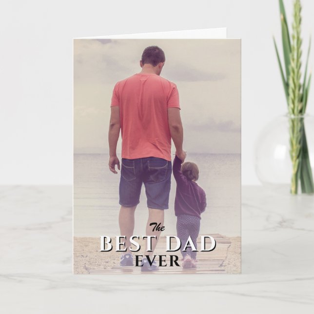 Foto för Fullt Bästa Pappa någonsin Far's Day Kort (Framsida)