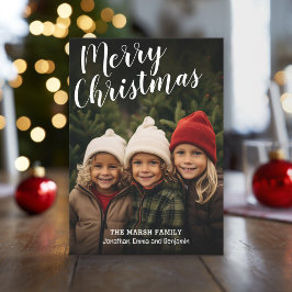 Foto för Fullt för handskrivet God jul-kalligrafi Julkort