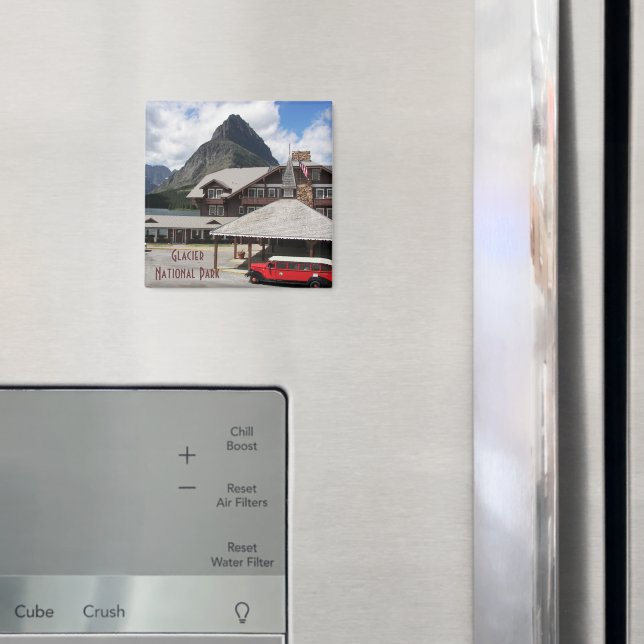 Foto för glaciärnationalparkloge magnet (In Situ (Fridge))