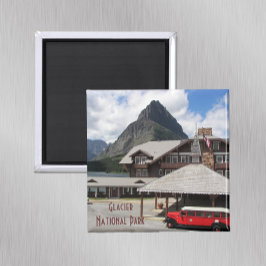 Foto för glaciärnationalparkloge magnet