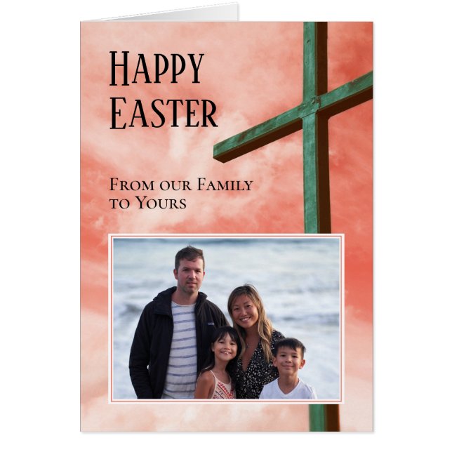 Foto för GLAD PÅSK-familjen Hälsningskort (Framsidan)