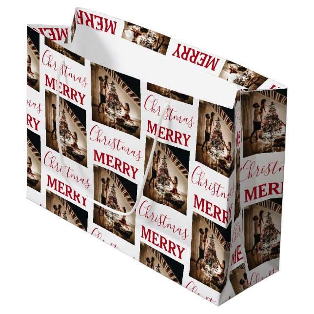 Foto för god jul Anpassningsbar-familjen (Framsidan Vinklad)