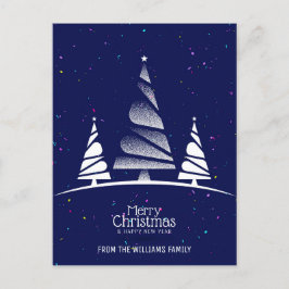 Foto för god jul Träd Önskemål flottfamilj Helg Vykort