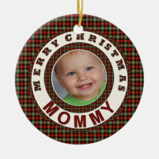 Foto för god julmammahelgdag julgransprydnad keramik