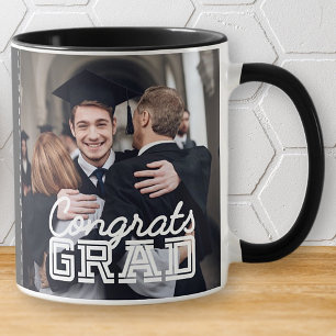 Foto för gratulerar Grad Modern Simple Anpassnings Mugg