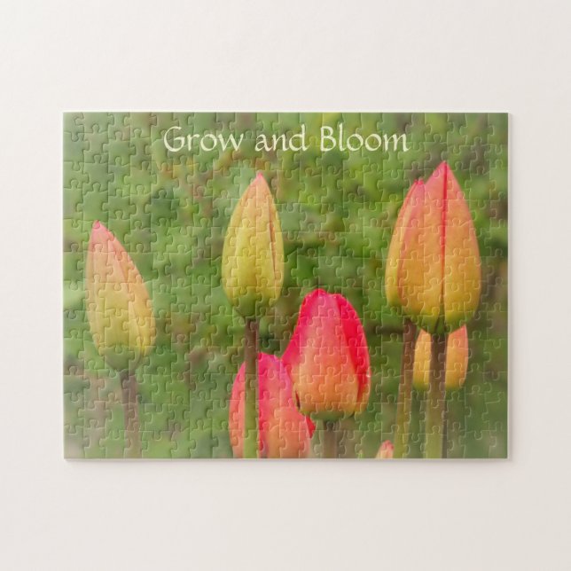 Foto för grova och blå tulips pussel (Horisontell)