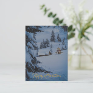 Foto för guld Festive God jul Helg Vykort
