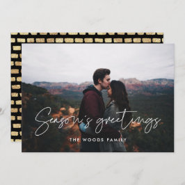 Foto för hälsningar om modern minimalistisk säsong julkort