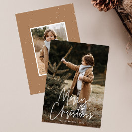 Foto för handskrivet skript God jul 2 Julkort