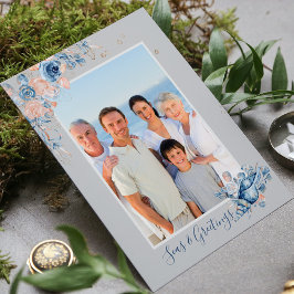 Foto för havssedel och Hälsning Chic Vykort